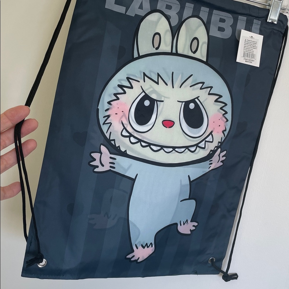Labubu Drawstring Tote Bag NWT! - Picture 4 of 5